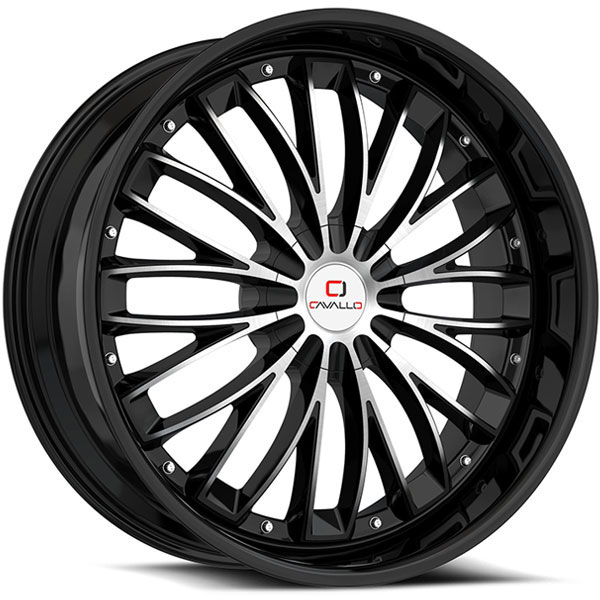 Cavallo CLV-42 Gloss Black with Machined Face