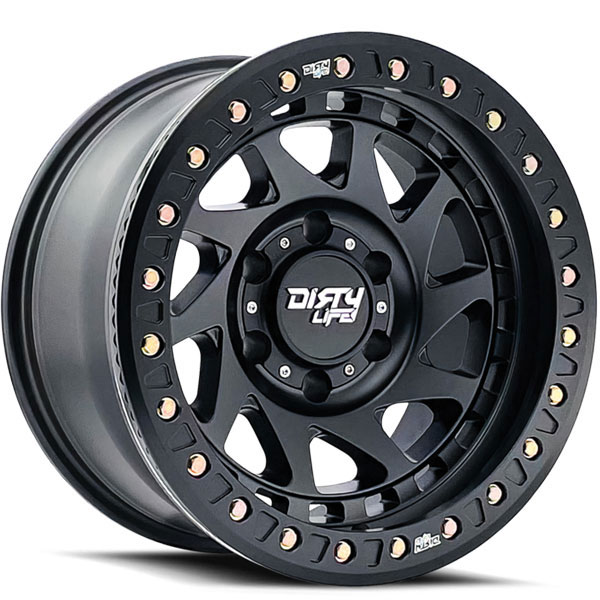 Dirty Life Enigma Race 9313 Satin Black with Beadlock