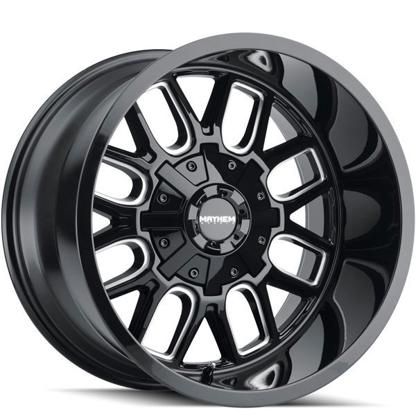 Mayhem 8107 Cogent Gloss Black with Milled Spokes