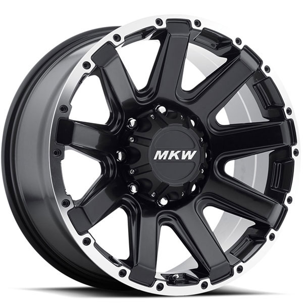 MKW M94 Satin Black Machined 8 Lug