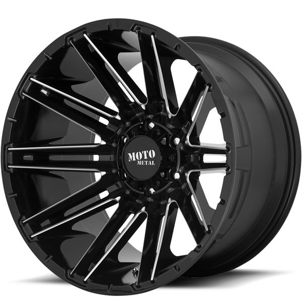 Moto Metal MO998 Kraken Gloss Black with Milled Spokes