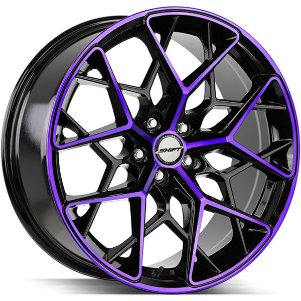 Shift Piston Gloss Black with Machined Purple Face